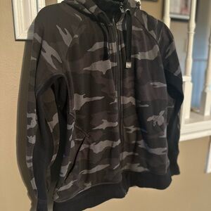 Athleta Camouflage Zip-Up Hoodie